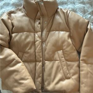 Abercrombie & Fitch Camel Puffer Jacket